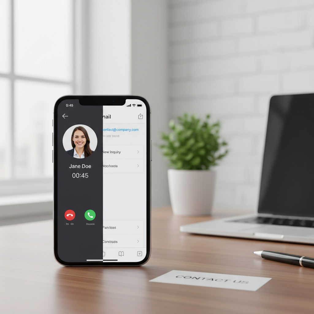 Call and email contact